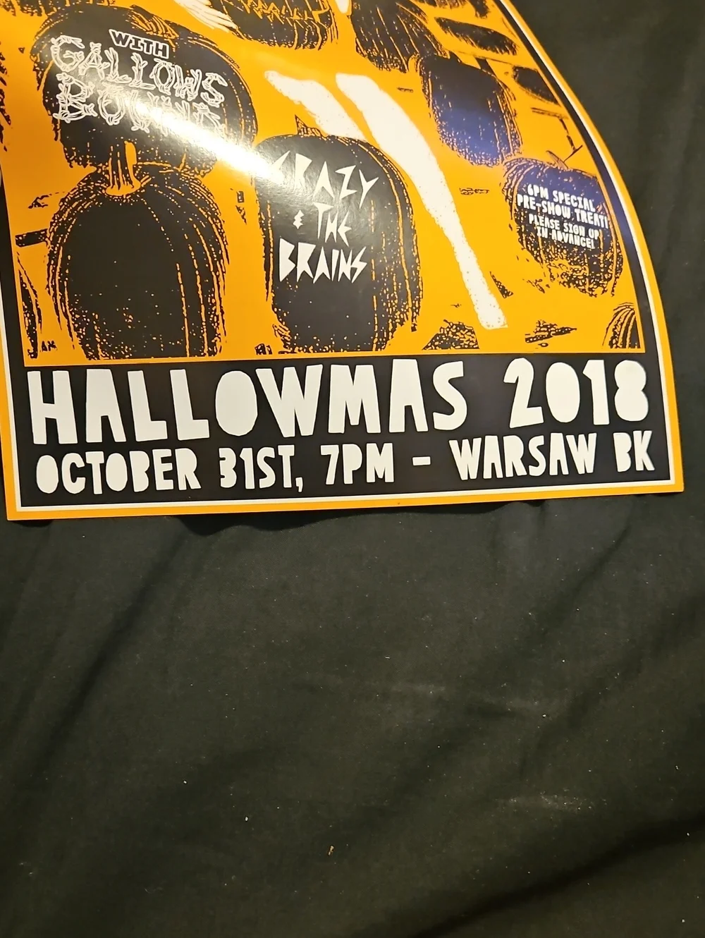 World Inferno Friendship Society Hallowmas 2018 Poster